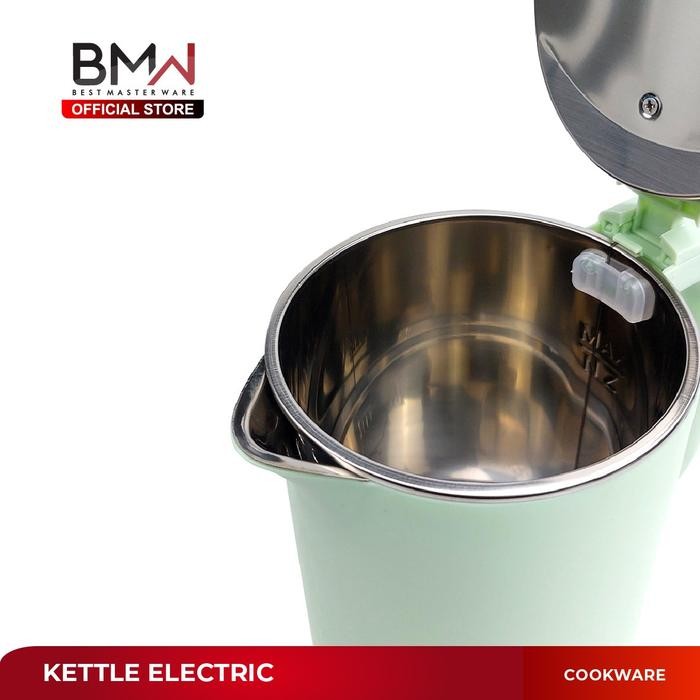 Teko Listrik Pemanas Air Electric Kettle Boiling Water Stainless Steel Tempat Masak Air Panas
