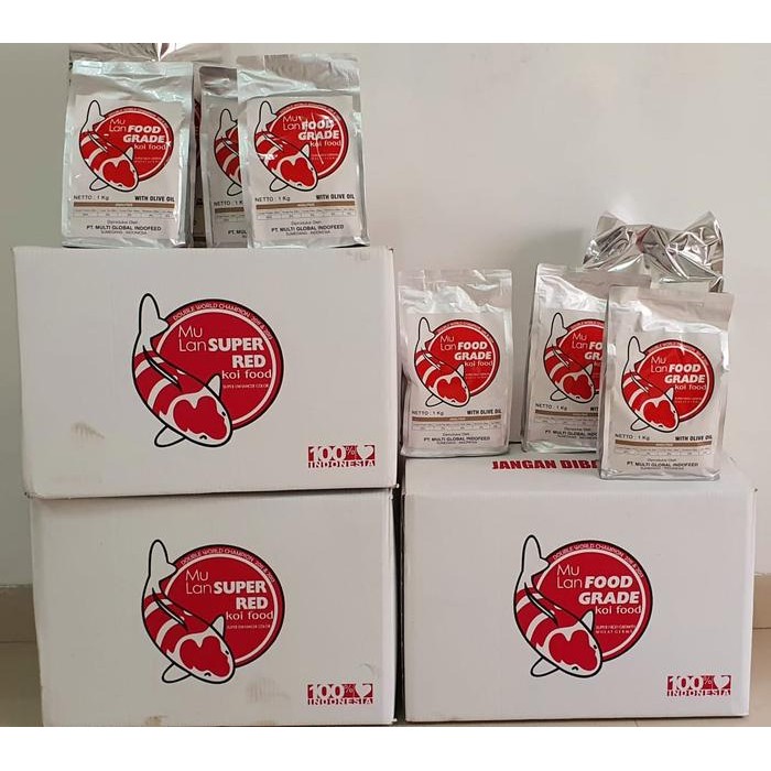 MULAN KOI FOOD SUPER HIGH GROWTH WHEAT GERM 1 KG FLOATING [FOOD GRADE]