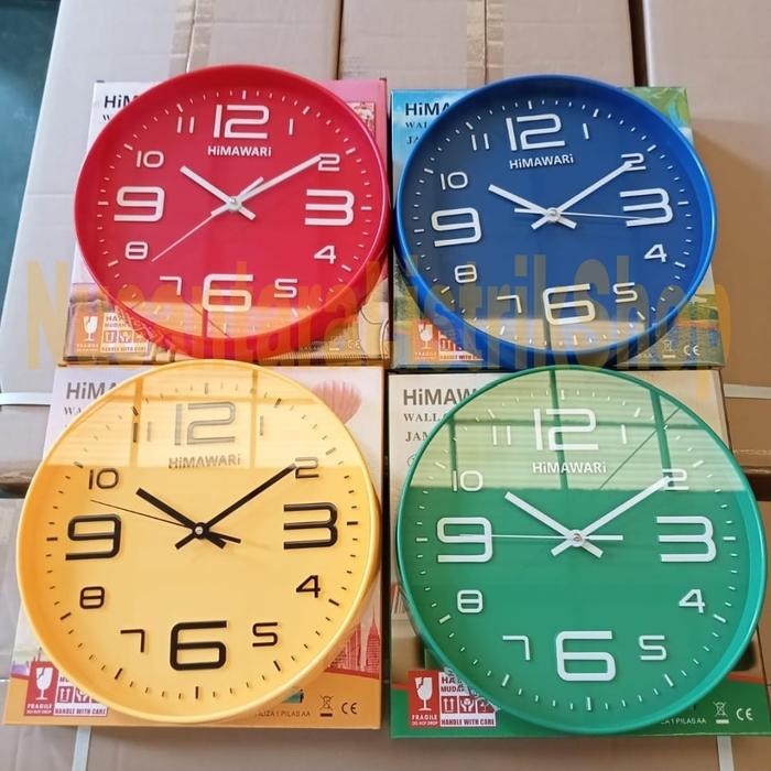 JAM DINDING 30 CM HIMAWARI / WALL CLOCK 12 INCH HIMAWARI