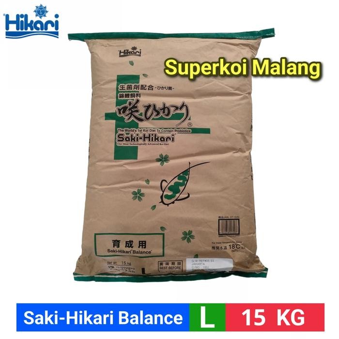 SAKI HIKARI BALANCE 15 KG GROW AND COLOR PAKAN KOI IMPORT