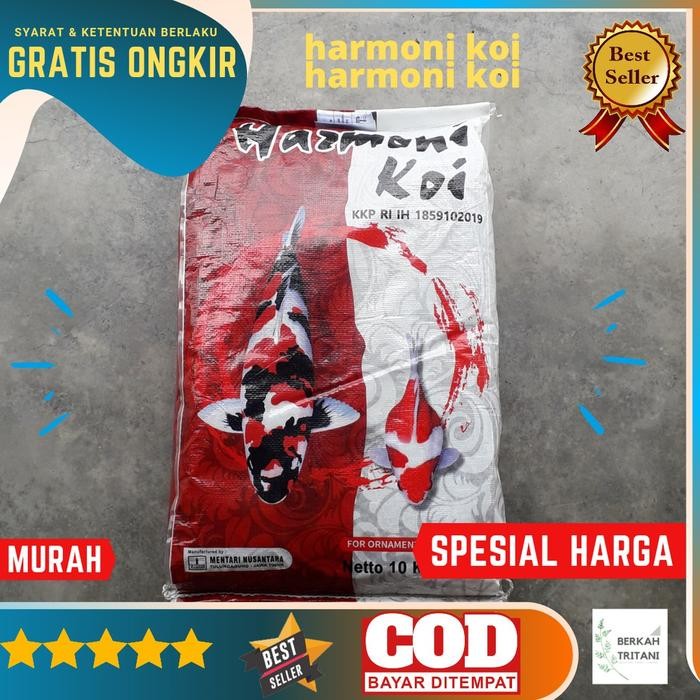 PAKAN KOI HARMONI KOI 10KG HARMONI KOI MAKANAN KOI PELET KOI PAKAN KOI