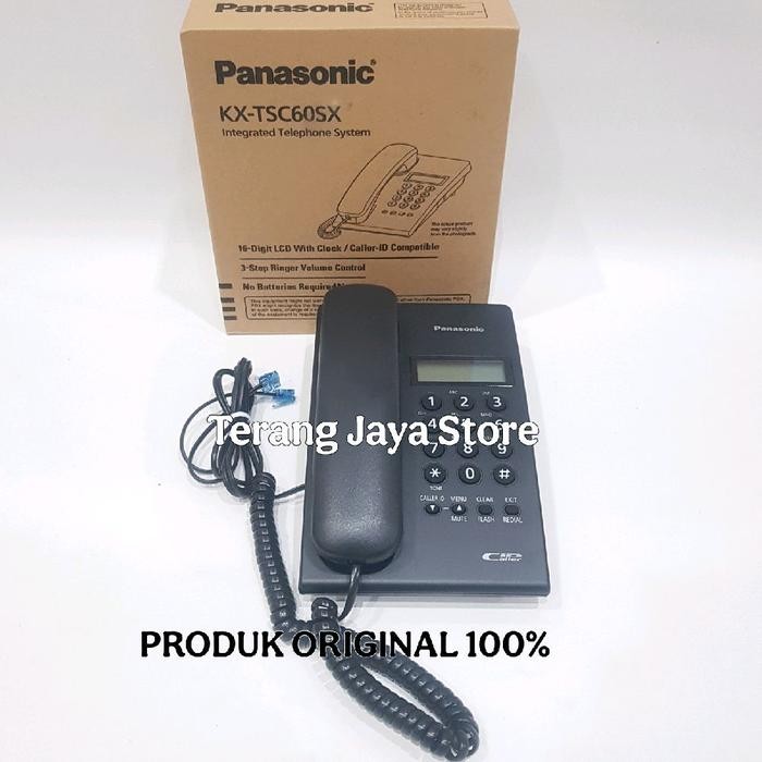 Terhemat Telepon Kabel Panasonic Kx-Tsc60Sx Telepon Panasonic Kx-Tsc60 Telpon Analog Panasonic Tsc60