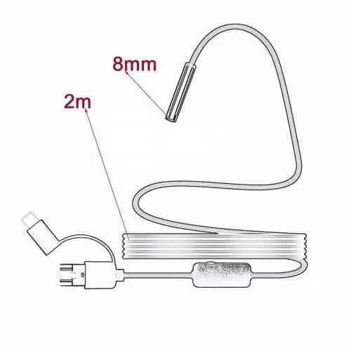 Endoscope Camera Kamera Selang Mini Pembersih Endoskopi USB HP Laptop