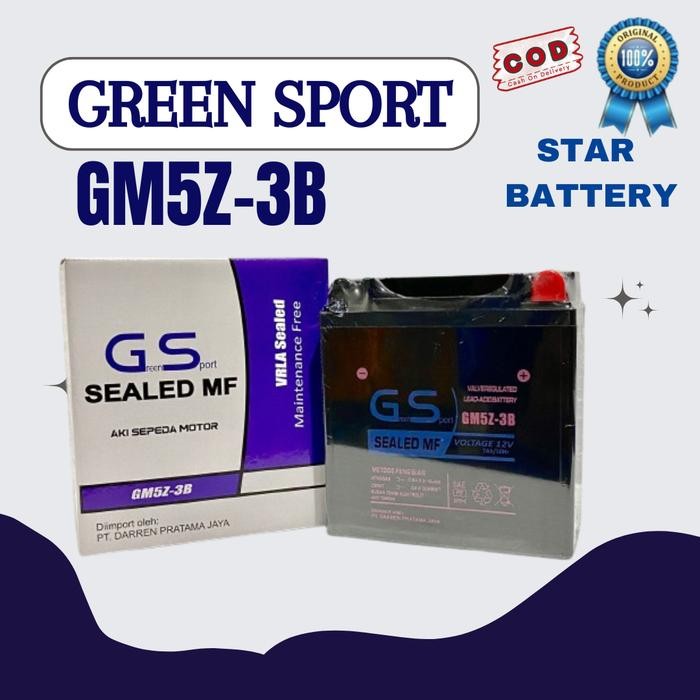 AKI MOTOR KERING GM5Z-3B GS MF 12V 7AH