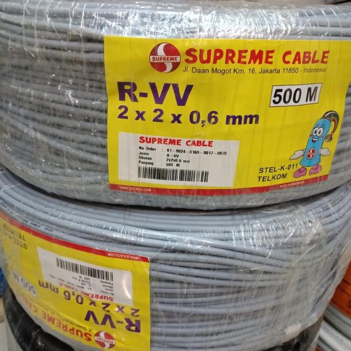 Termurah Kabel Telepon Supreme Itc 2X2X0.6Mm 2 Pair Isi 4 R-Vv 2X2X0,6Mm 500Mtr