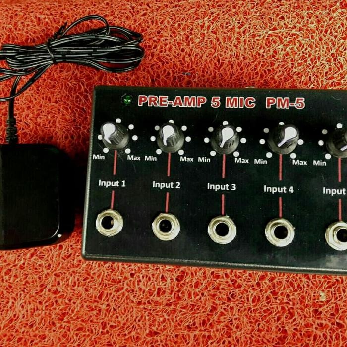 Paralel input mic aktif 5 input mic PM-5