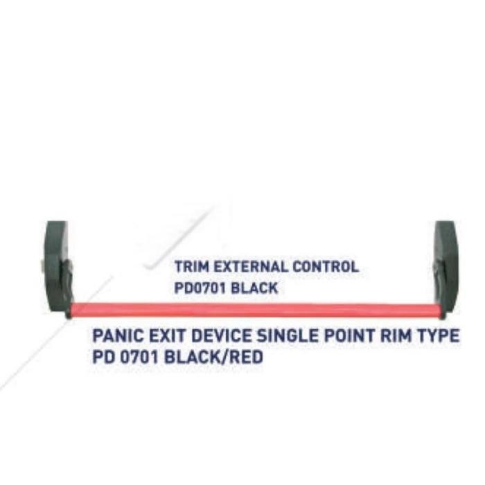 Diskon Bar Panic Handle Dekson Pd 0701 Black-Red / Panic Bar Handle Only