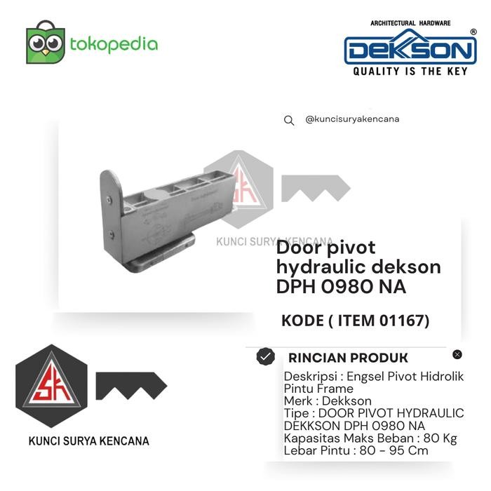 Diskon Door Pivot Hydraulic Dekson Dph 0980 Na (Item 1167)