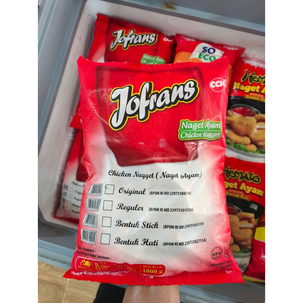 

JOFRANS CHICKEN NUGGET ORIGINAL 1000G