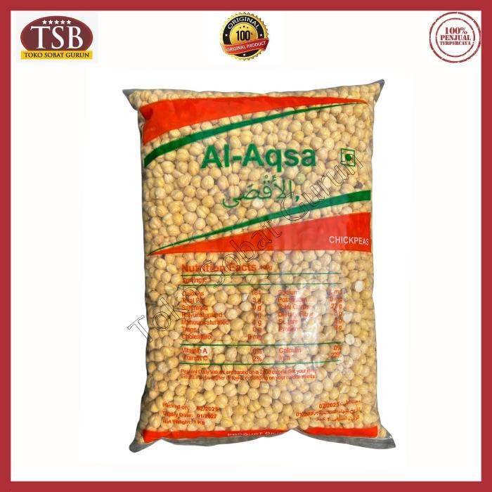 

Kacang Arab Panggang Original Chickpeas 1Kg Premium Roasted Garbanzo Oleh Oleh Haji Umroh