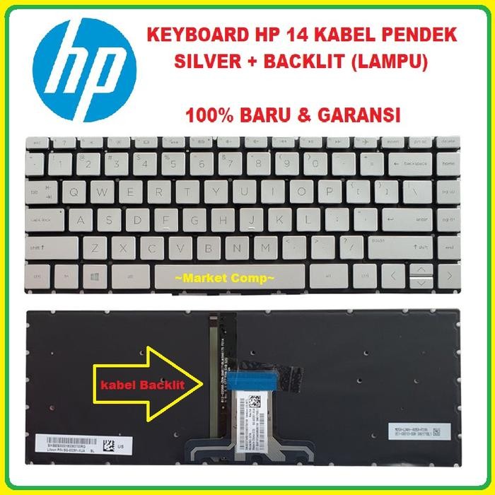 Keyboard Laptop HP 14s-dq5002tu 14s-dq2518tu 14s-dq2629tu 14s-dq1013tu