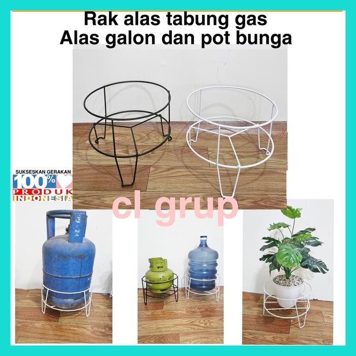 Allthebest alas tabung gas 12 kg roda rak tabung gas rak tabung gas rak alas pot