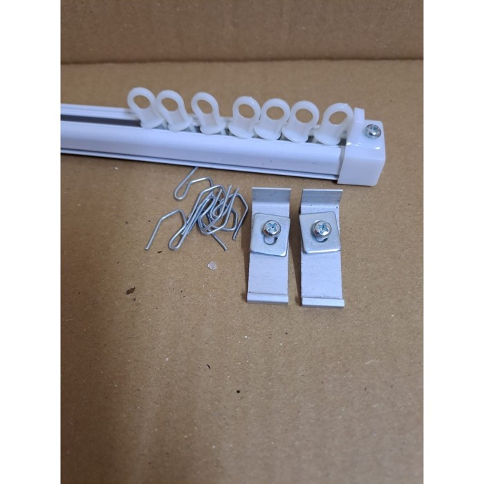 (Allthebest) Set Rel Vitrase Gorden / Tiang Vitrase Gorden / Rel Alumunium