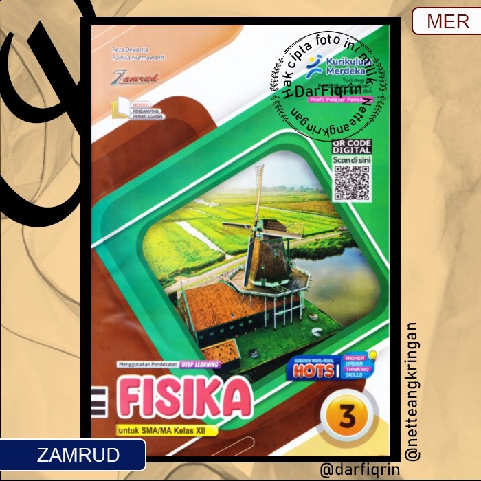 LKS Fisika Kelas 12 Semester 1 dan 2 SMA/MA KURMER Kurikulum Merdeka-Zamrud-HOTS-Reza-Rainisa