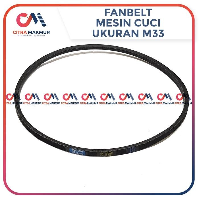 (Allthebest) Vanbelt M33 Mesin Cuci LG Sharp Van Fan Belt Panbel Fanbelt