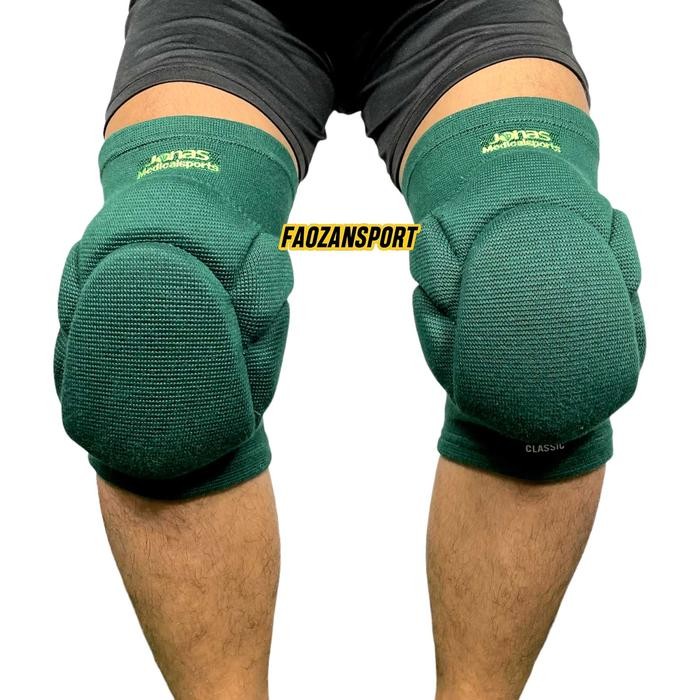 Cuci Gudang.. Kneepad Futsal Jonas V2 Knee Pad Original Pelindung Deker Lutut Kiper Warna Hitam