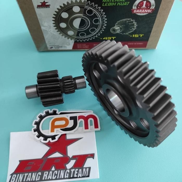 GEAR BOX GIR RASIO BEAT SCOOPY KARBU 15T 43T BRT