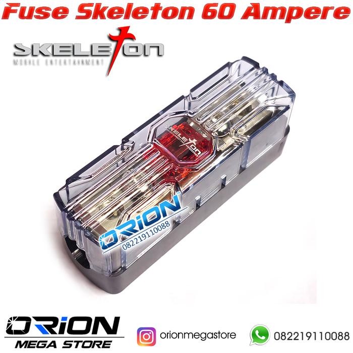 Fuse 60 Ampere merk Skeleton [ORION CAR AUDIO]