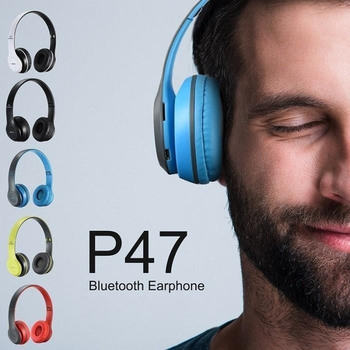 [Expret] headphone bluetooth P47 wireless stereo handset bando
