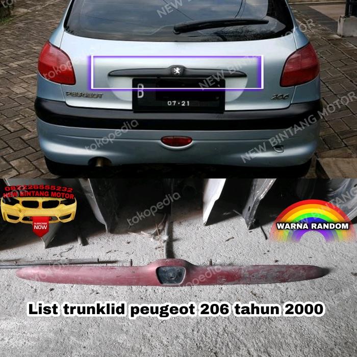 List Pintu Bagasi Peugeot 206 2000 Original Trunklid Peugeot 206 Laik Pakai