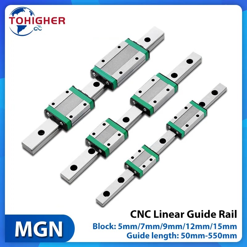Linear Guide Rail Mini Bearings Linear Rail 50-550MM Guide & Block