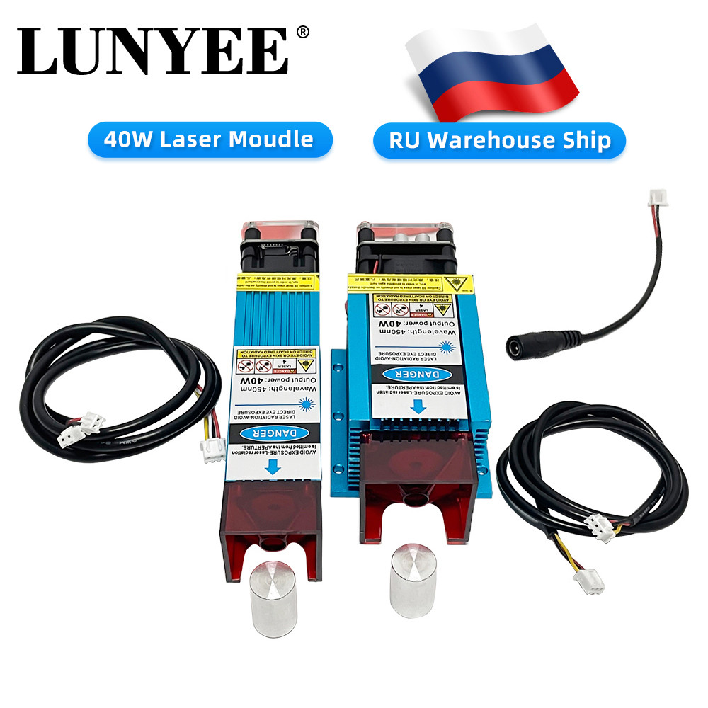 450nm 40W Blue Laser Module Fixed Focus Laser Head Laser TTL Module
