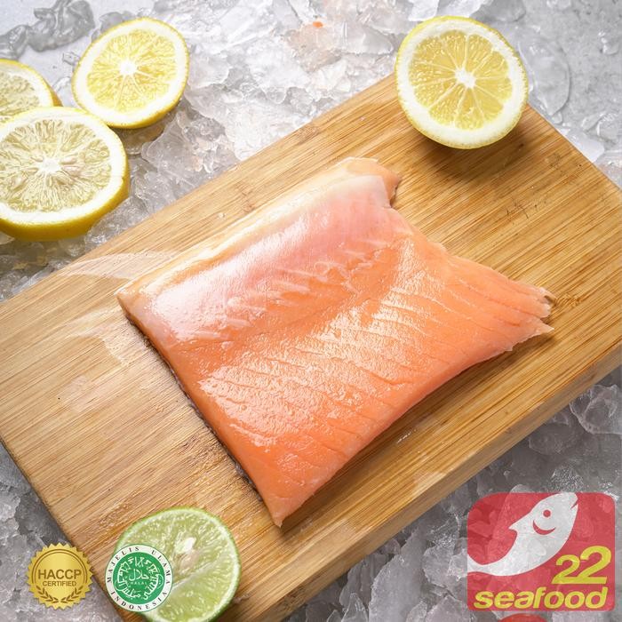 

Ikan Salmon / Salmon Fillet Belly 100 gr / Ikan Laut / Seafood 22