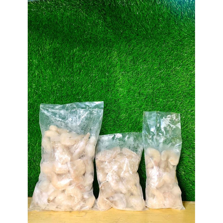 

Udang Kupas IQF Ukuran S / Peeled Shrimp IQF / 1 Kg / 500g / 250g / Ha