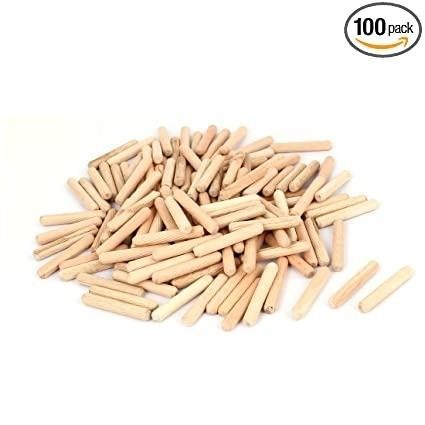 Expert pin dowel kayu 8mm x 40mm pin jointer sambungan kayu 4cm 1pack 100pcs