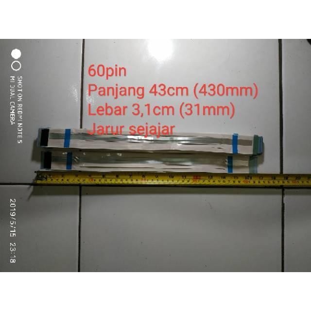 (Expert) Kabel data flexible fleksibel LVDS 60pin panjang 43cm AWM
