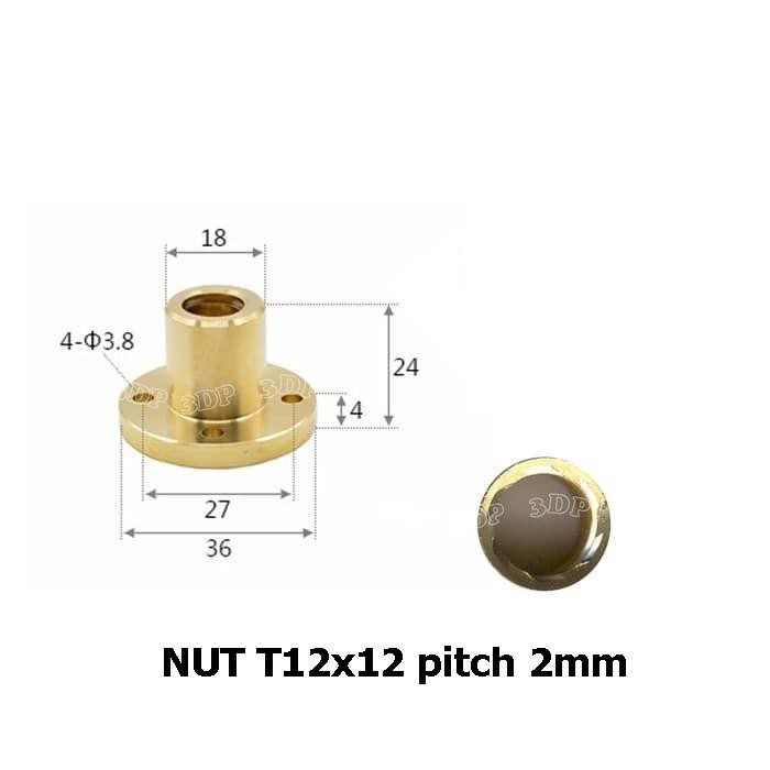 [Expret] Nut Leadscrew T12*12 pitch 2