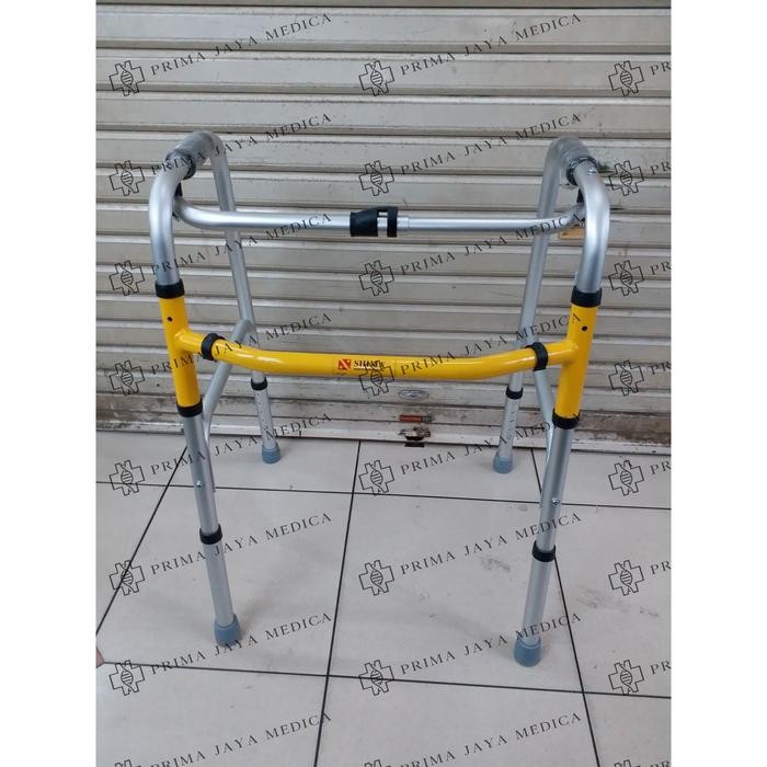 WALKER JALAN TANPA RODA SHIMA, WALKER KUNING, TONGKAT JEMURAN SHIMA