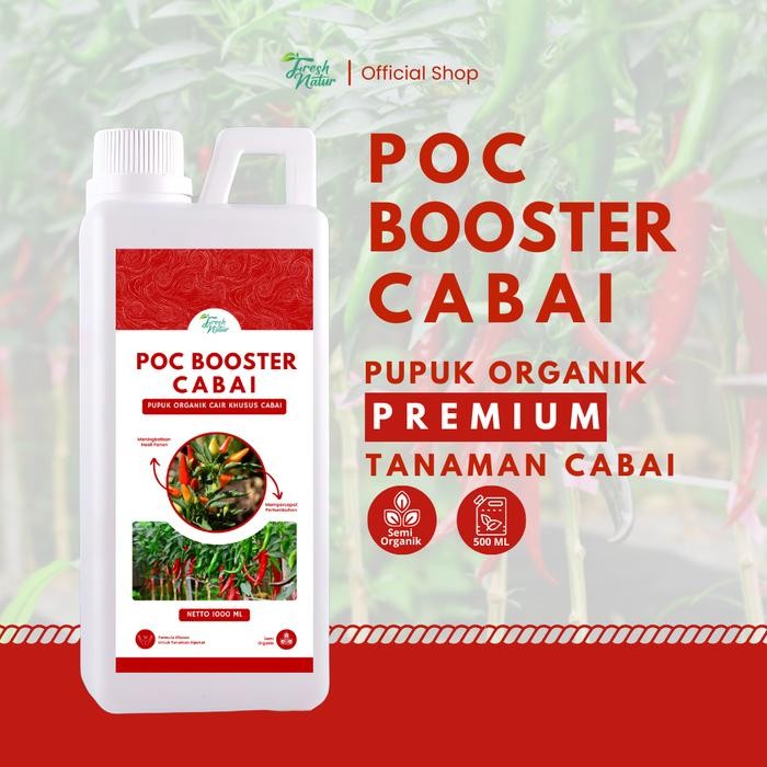 C BOOSTER CABAI 1 LITER - Pupuk Organik Cair dan ZPT Khusus Tanaman Cabai & Pelebat Cabai [BISA ]