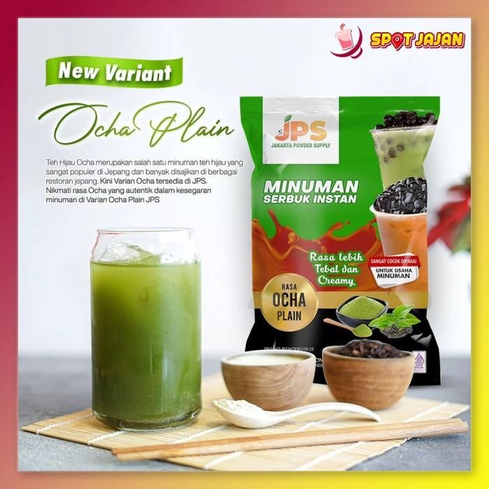 

JPS Plain Ocha 1 kg Bubuk Minuman Premium Tanpa Gula Serbuk Teh Hijau