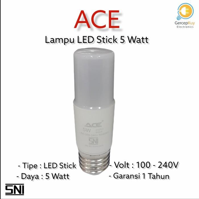 [Expert] Lampi LED Stick ACE 5 watt Putih