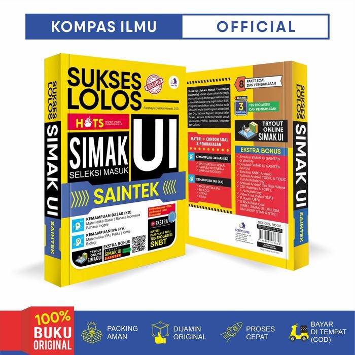 

Ready- Buku Sukses Lolos Simak Ui Saintek Terupdate Utbk