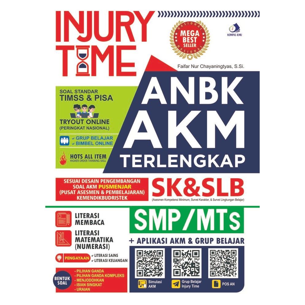 

Ready- Buku Injury Time Anbk Akm Terlengkap Smp/Mts Standar Timss & Pisa