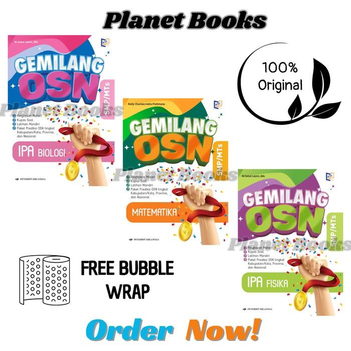 

Ready- Buku Soal Gemilang Osn Smp Erlangga (Matematika, Ipa Fisika Dan Ipa Biologi) Penerbit