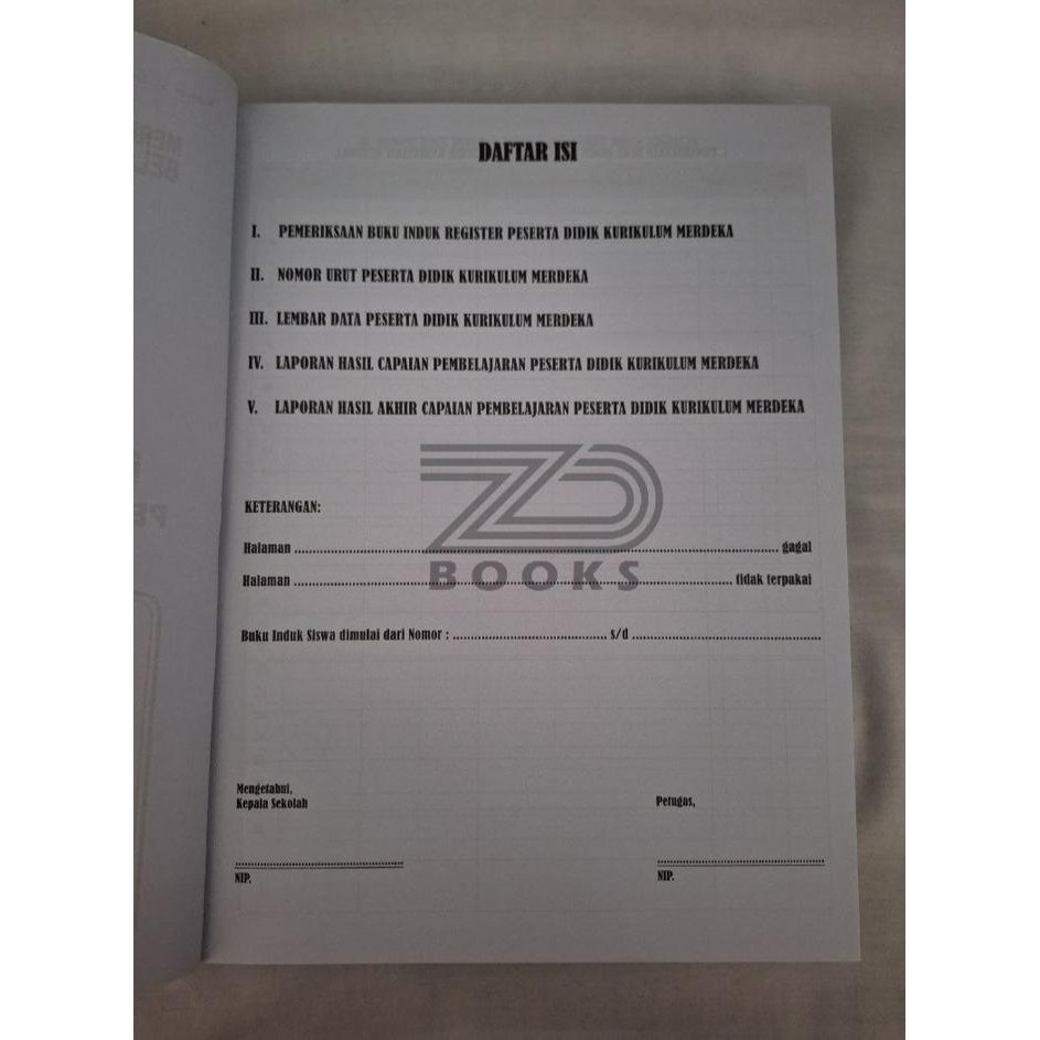 

Ready- Buku Induk Register Peserta Didik Sma Kurikulum Merdeka Untuk 40 Siswa