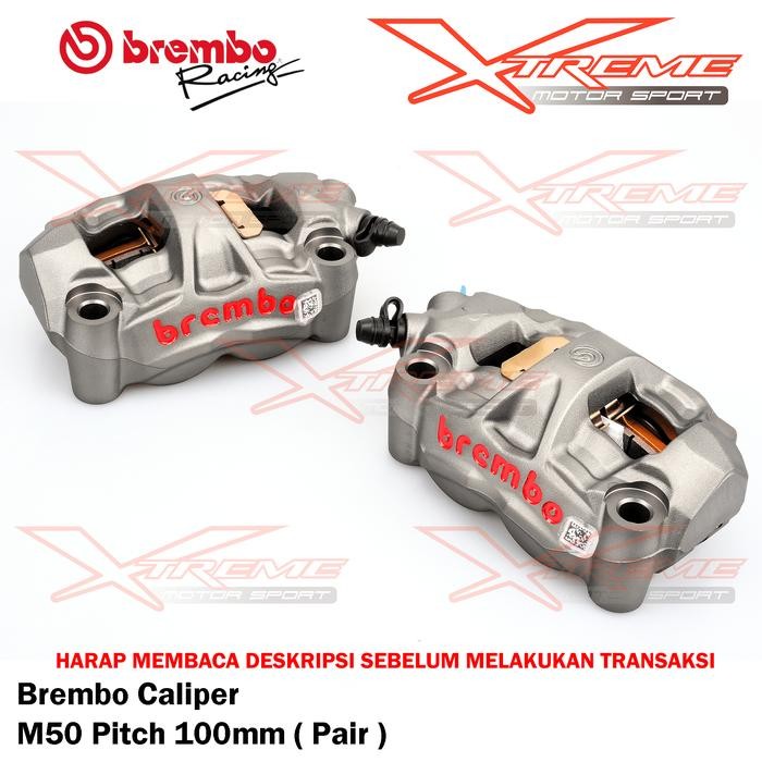 KALIPER BREMBO RADIAL M50 100 MM SET SEPASANG ORIGINAL ITALY BREMBO