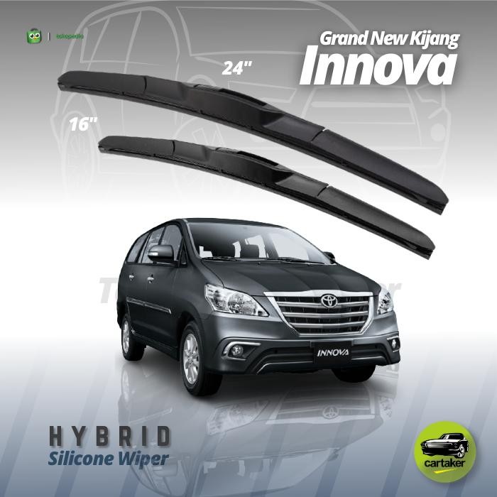 WIPER FRAMELESS TOYOTA INNOVA LAMA OLD KARET KACA MOBIL SILICON HYBRID