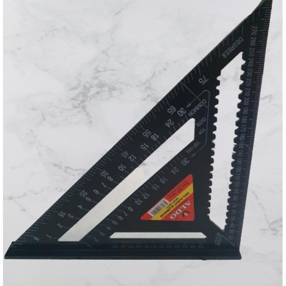 ALDO 12 INCH ANGLE SQUARE - SIKU SUDUT - SIKU SEGITIGA PENGGARIS