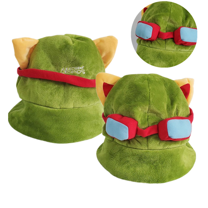 Game Lovely Kawaii Swift Scout Timor Teemo'S Hat Lol Cosplay High Quality Plush Warm Hat Party Teemo