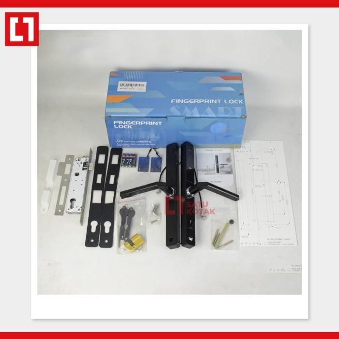 Weldom Digital Smart Handle Aluminium Door Lock Kunci Pintu Sidik Jari