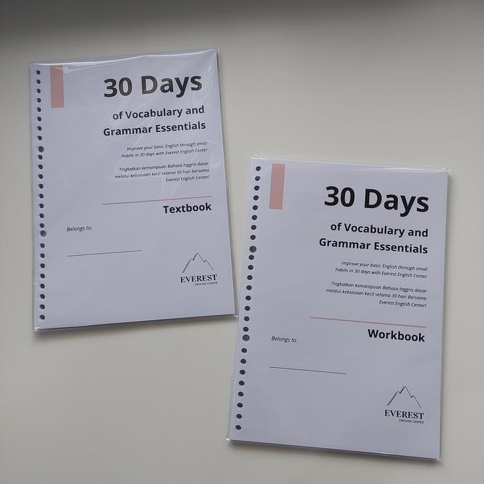 

Terlaris- (With Binder) Textbook And Workbook 30 Days Of Vocabulary And Grammar