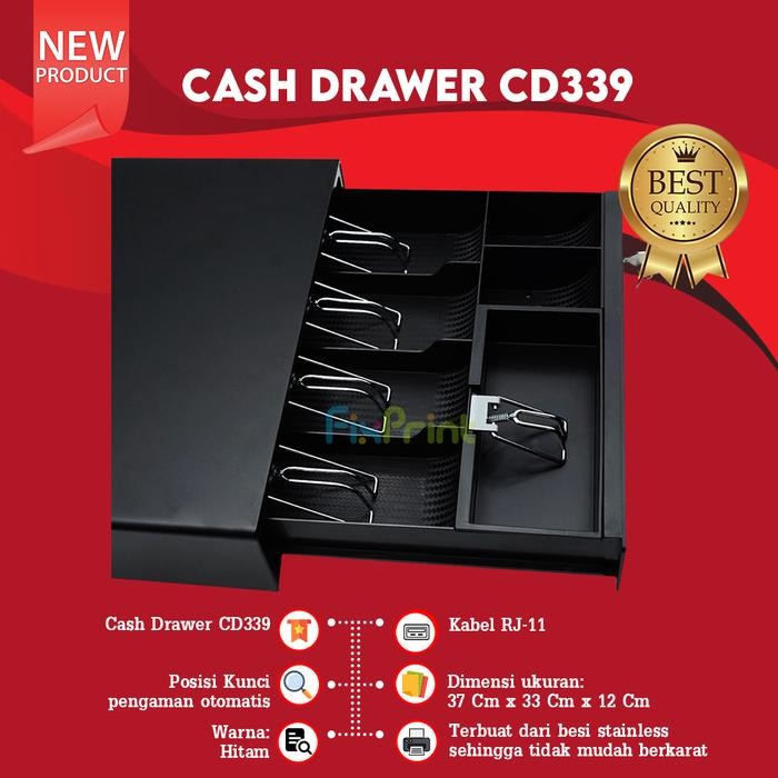 Cash Drawer Iware Cd339 Cd-339 Laci Uang Kasir Cd 339 Mini New