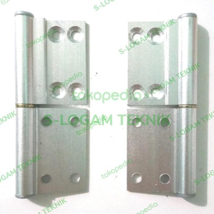 [Expert] Engsel Pintu Aluminium Kamar Mandi Bendera Cabut 4 inch Kanan Kiri