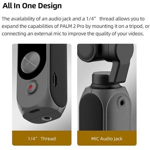 [Expert] XIAOMI FIMI PALM 2 Kamera 4K HD Handheld Gimbal Pocket Stabilizer