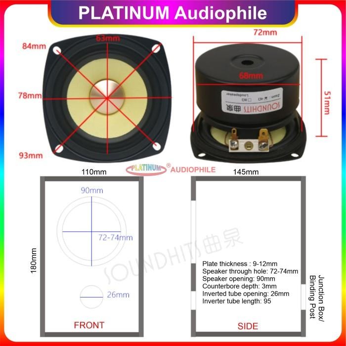 [Expert] Speaker 3 Inch Fullrange 4 ohm 30W Hifi Full Range Best Quality
