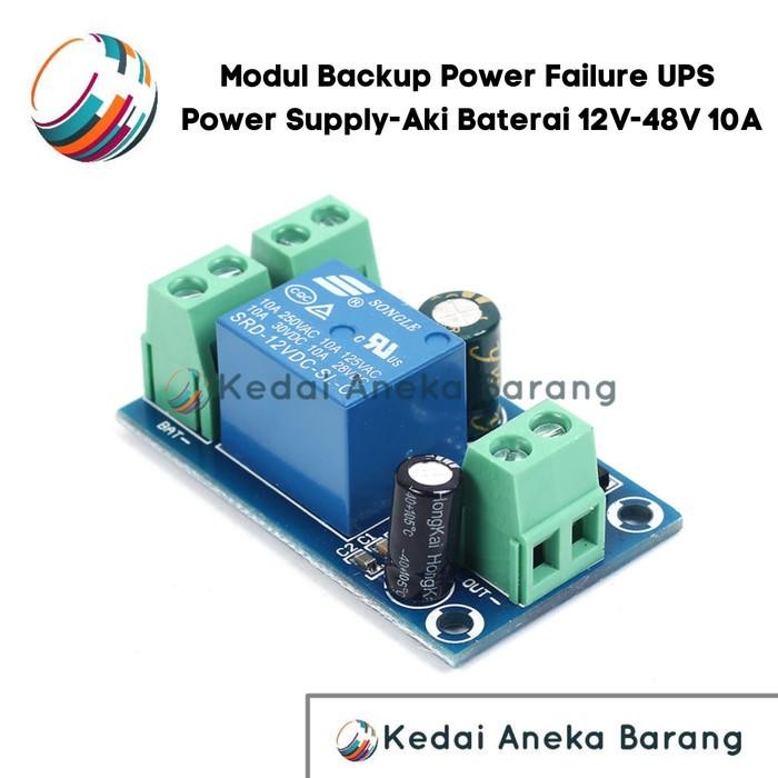 [Expert] Modul Backup UPS Proteksi Mati Lampu Power Supply Aki Baterai X804 10A